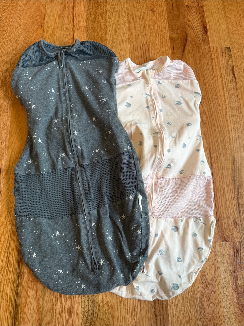 Happiest baby Large Sleep Sacks - Gray and Pink